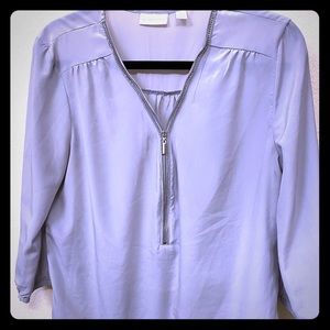 New York & Company Grey Blouse